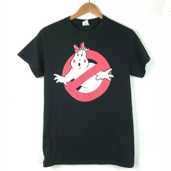 Gildan Other - Ghostbusters Girly Ghost Mens T Shirt Bow szS